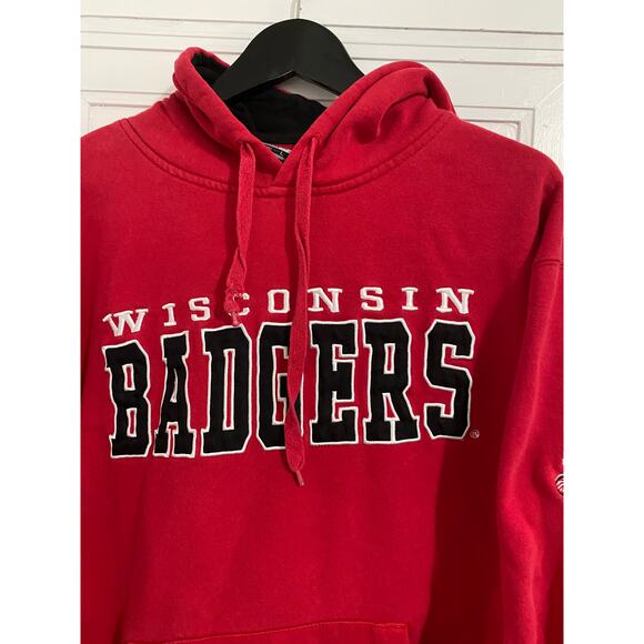 University of Wisconsin Badgers Stitched Hoodie Size Large - Picture 2 of 6